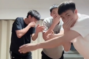 庞峥麟晒与蒋浩然杨曦皓的合拍视频：冤种兄弟 吹牛搭子 闯祸同伙